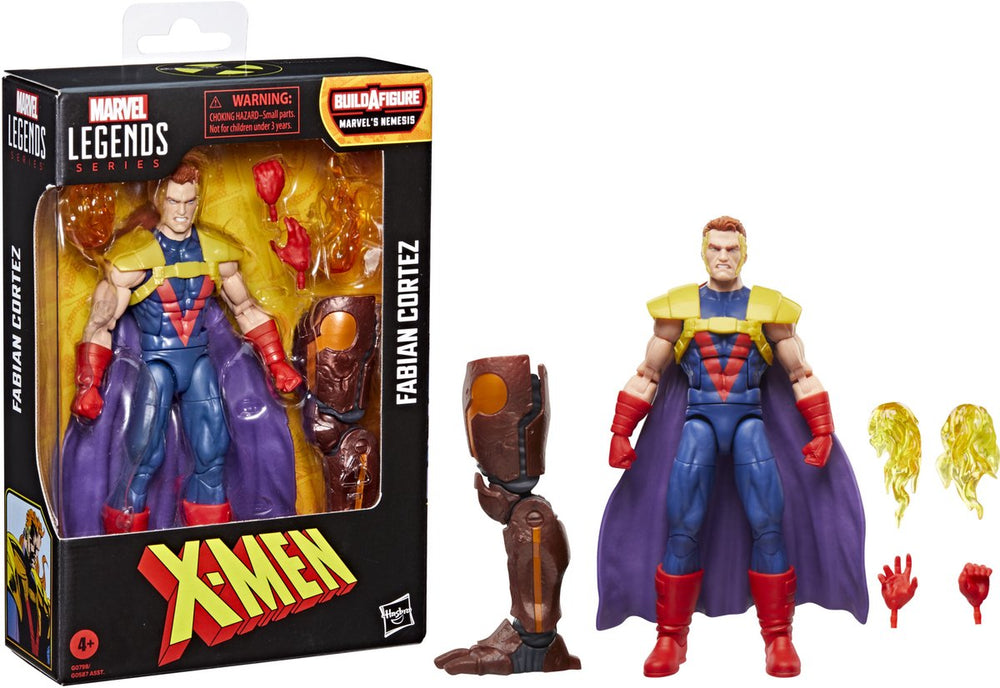 Marvel hasbro x-men legends action figure fabian cortez (baf: 's nemesis) 15 cm action figuur