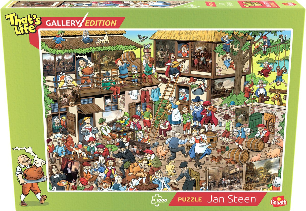 Goliath that's life gallery edition jan steen - 1000 puzzelstukjes - legpuzzel (68x48cm)