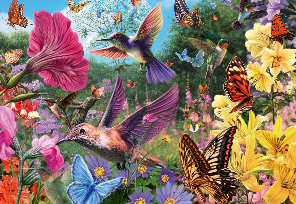 Ravensburger puzzel dieren wellness kolibries en vlinders 200 stukjes.