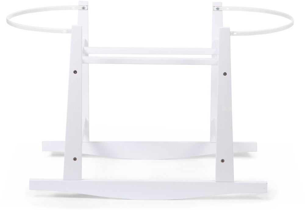 Childhome wiegstandaard voor moses mand - dennenhout - wit - 85 x 46 x 54 cm
