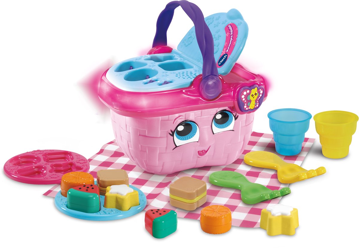Vtech shapes picnic set - children's gift - educational baby toy - shapes, colors, food reactions - gift - 1 to 4 years