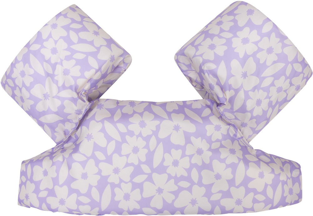 Swim essentials - puddle jumper 2 6 jaar zwemgordel paars - bloemenprint - 18 tot 30 kg