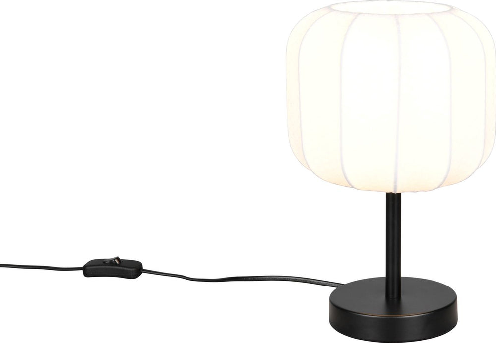 Rl live your light reality madeline - tafellamp - zwart mat - excl. 1x e27 4 w - snoerschakelaar - casalum