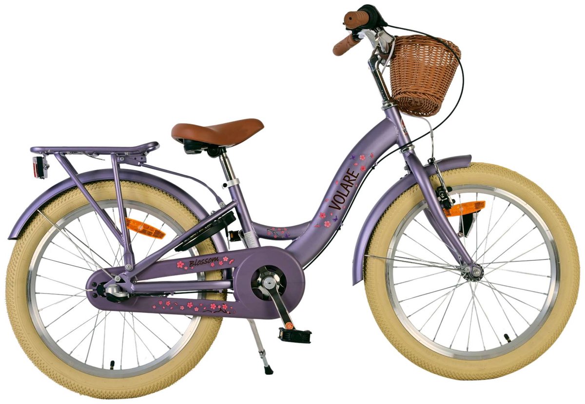 Volare bloesem kinderfiets - meisjes - 20 inch - paars - nexus 3 versnellingen