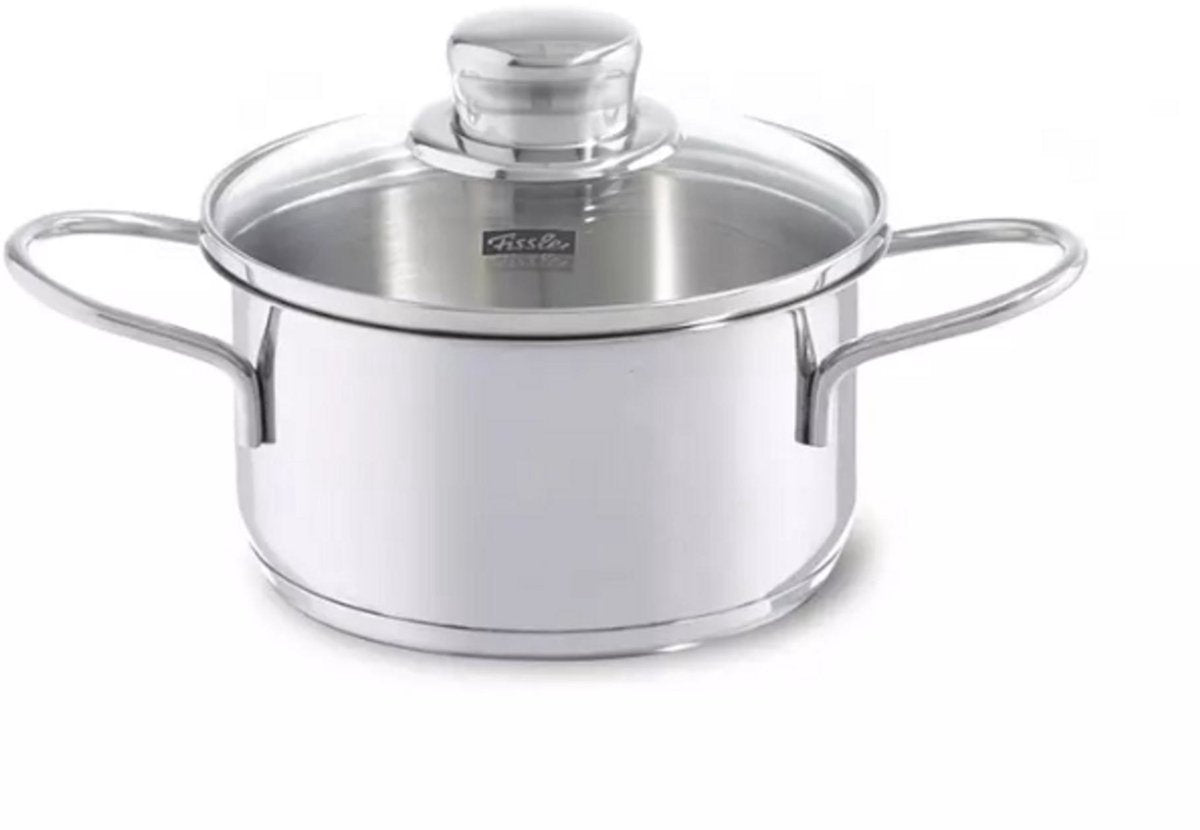 Fissler snacky kookpan met glasdeksel 14cm