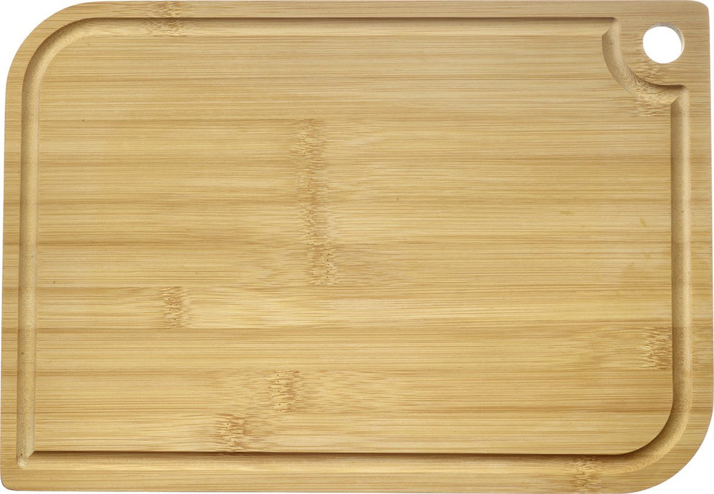 Westmark snijplank – houten snijplank met sapgroef voor het gemakkelijk snijden van voedsel – bamboe, 40 x 29cm