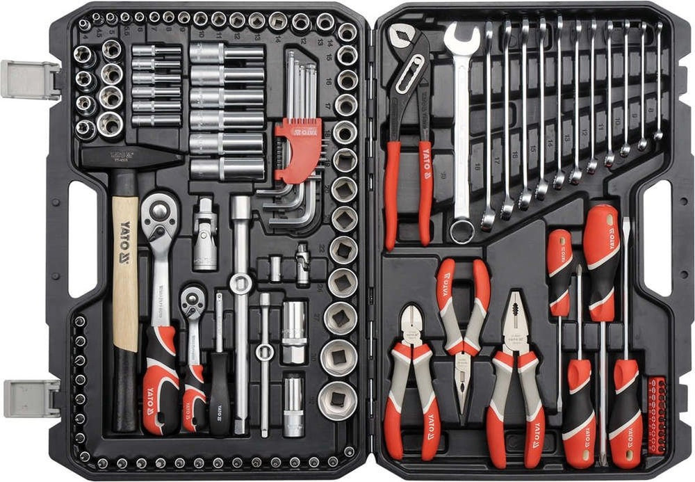 Yato complete gereedschapsset - 122-delig - in handzame draagkoffer
