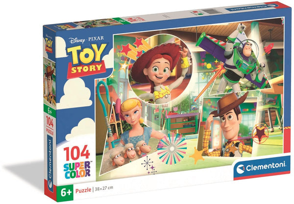 Clementoni kinderpuzzel disney toy story - puzzel 104 stukjes - legpuzzel voor je kind - educatief speelgoed - puzzels voor kinderen vanaf 6 jaar