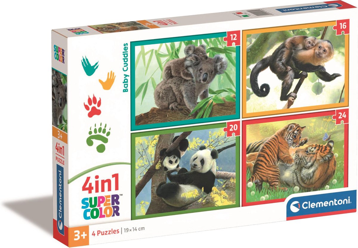 Clementoni legpuzzel 4in1 babyknuffels