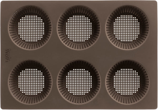 Lékué bakvorm 6 broodjes - siliconen - brown