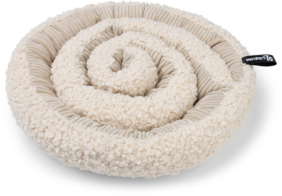 District 70 swirl – snuffelmat voor honden | stimuleert speurgedrag mentale activiteit - merengue - ø 34 cm
