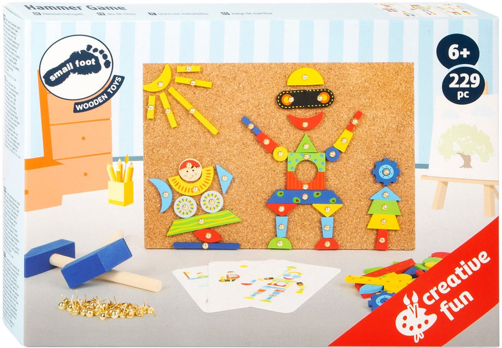 Small foot - peg hammer game with examples, 223 pcs.
