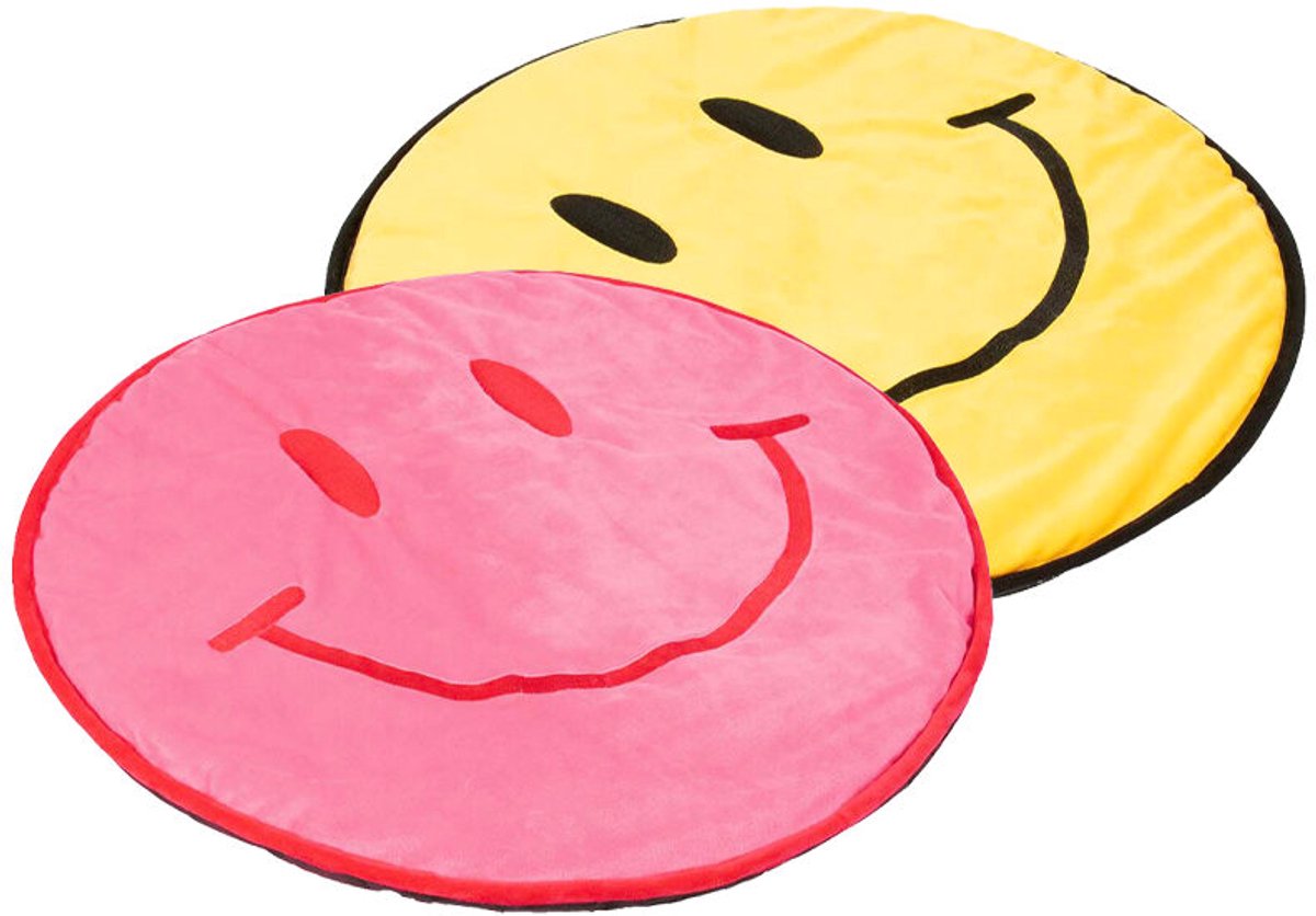 Coockoo kattenkussen big smile roze