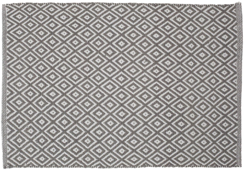 Sealskin trellis badmat 60x90 cm - katoen - grijs