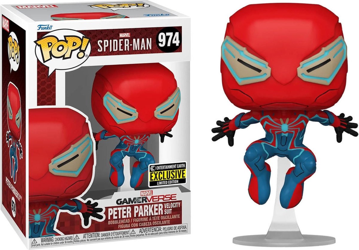 Funko pop! marvel spider-man 2 - peter parker velocity suit (ee exclusive)