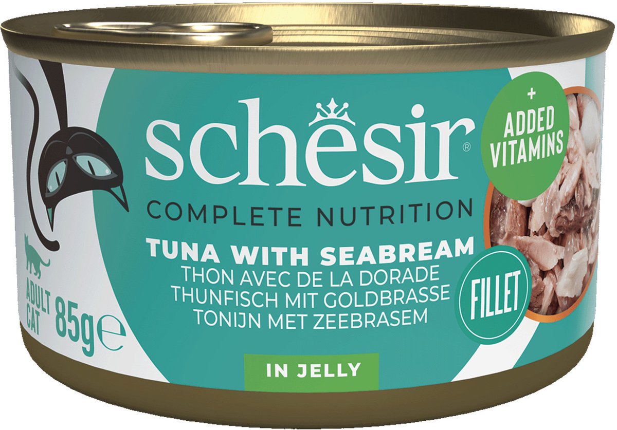 Schesir kat blik ocean 85 g - kattenvoer - tonijn zeebrasem