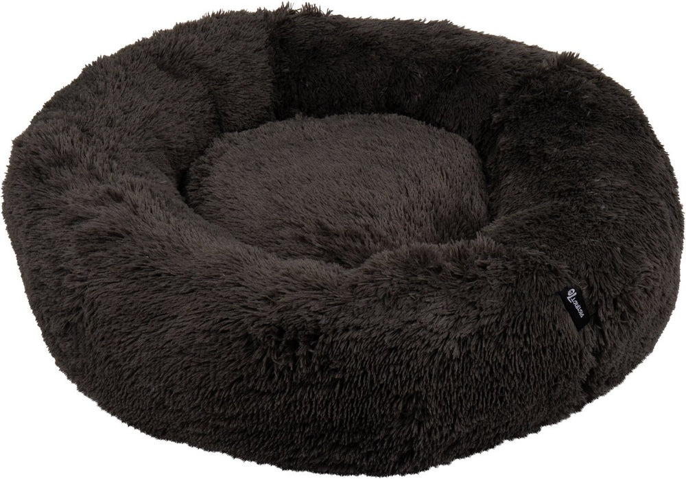 District 70 fuzz donut hondenmand - donker grijs - extra large ø 100 cm