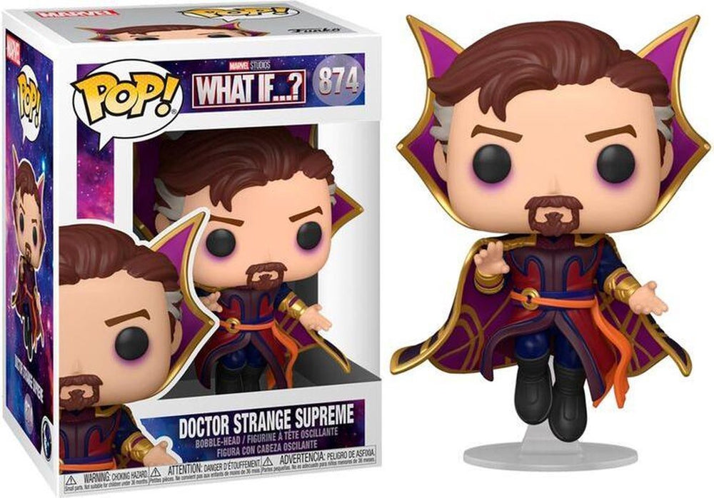 Marvel funko what if...? - pop! doctor strange supreme 9 cm verzamelfiguur - multicolours