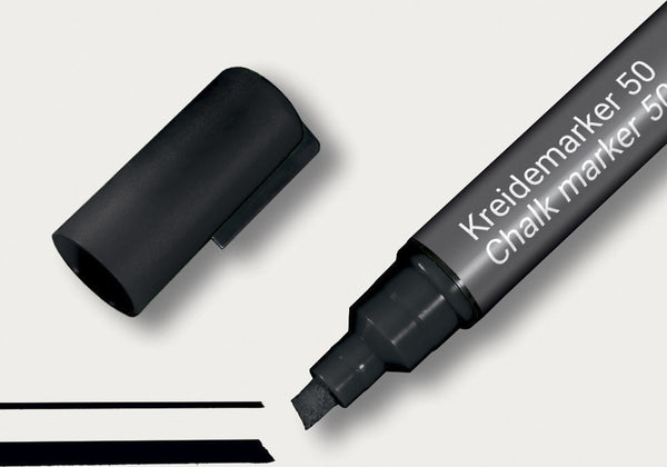 Sigel krijtstift beitelpunt 1 5mm zwart
