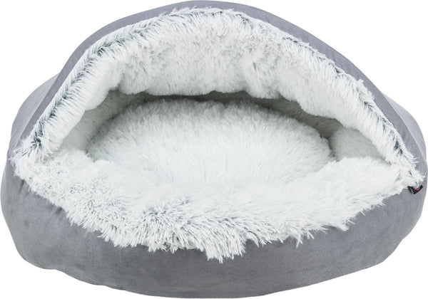 Trixie - dog bed - donut Harvey - grey white - 70x70 cm