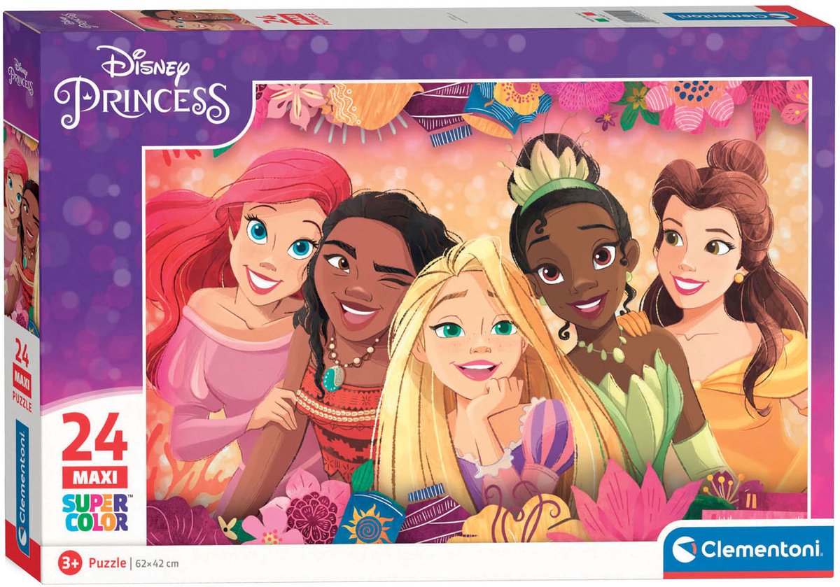 Clementoni maxi leguzzel disney princess, 24st.