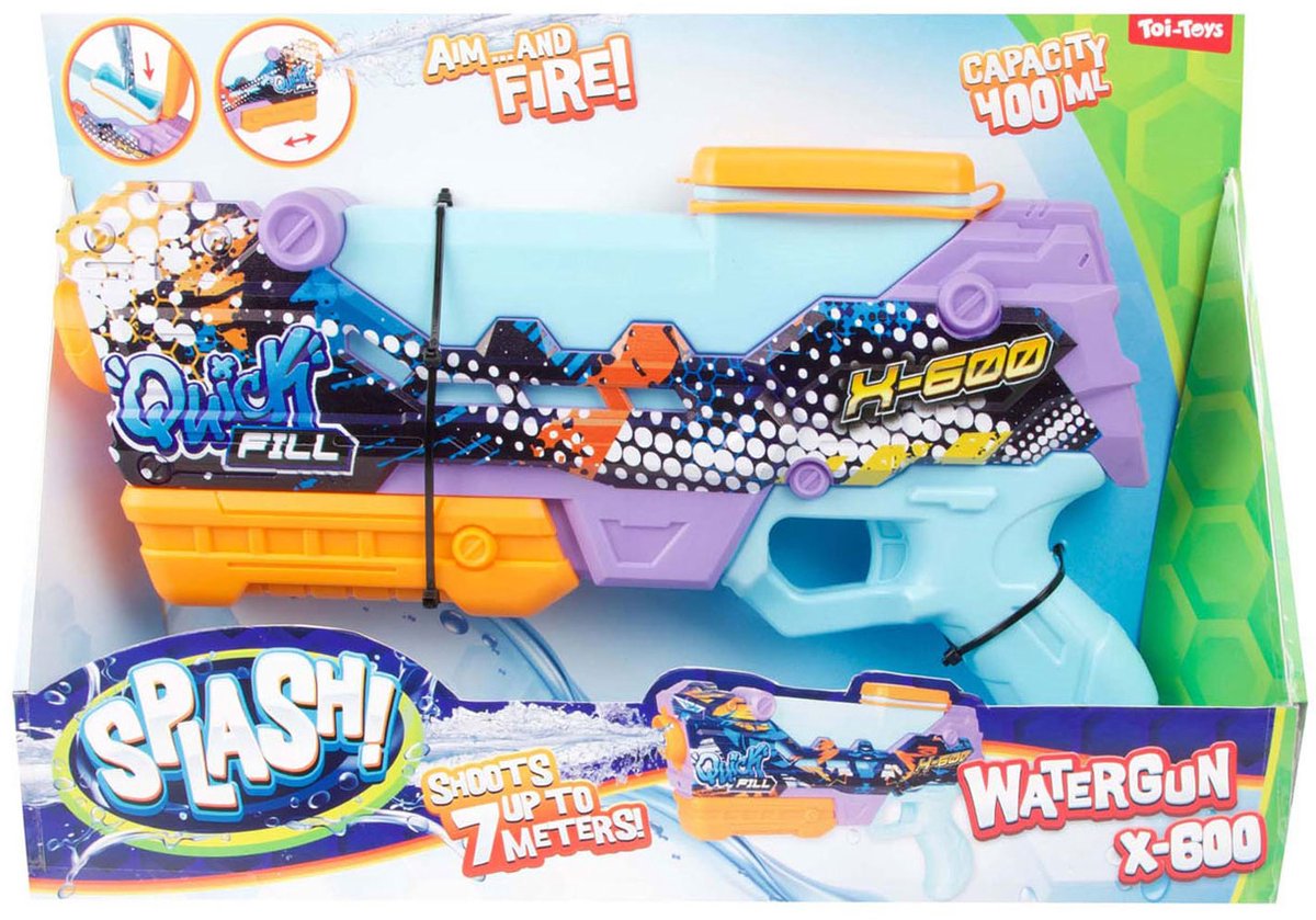 Spatwaterpistool snel vullen x600