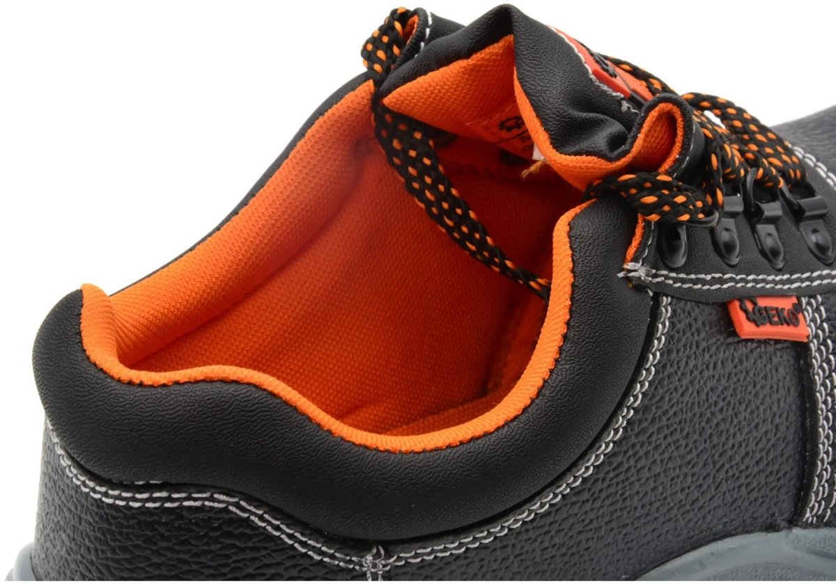 Geko veiligheidsschoenen - s1p - staalneus - antislip - maat 42 - zwart