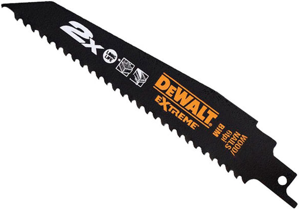 Dewalt accessoires dewalt dt2307l-qz serie - reciprozaagblad - 228mm - voor hout en pvc - 5 stuks