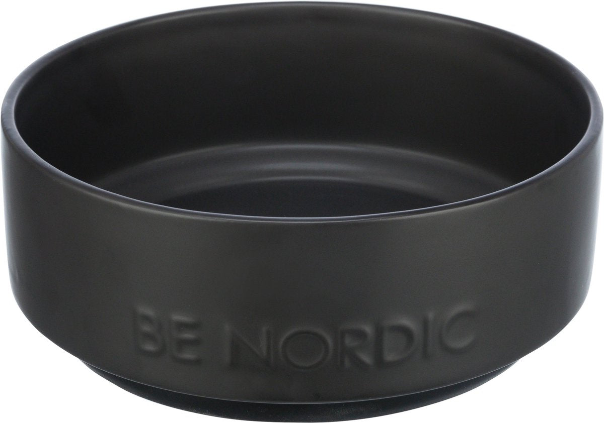 Trixie be nordic voerbak hond keramiek rubber zwart
