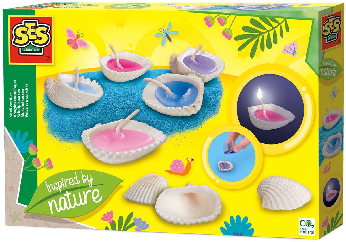 SES Schelp Kaarsen Geïnspireerd door de natuur