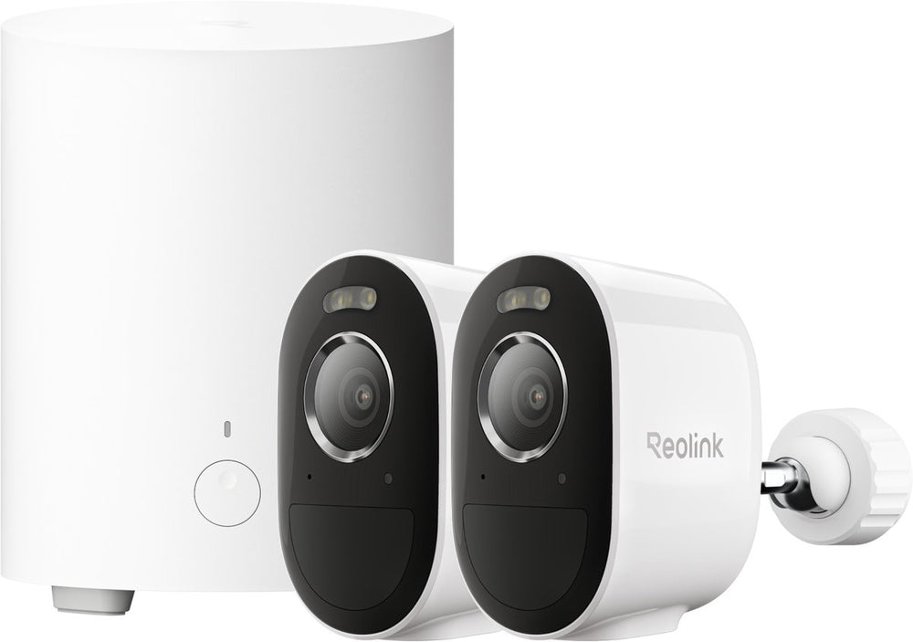 Reolink 5mp draadloos beveiligingscamerasysteem - ai-samenvatting - slimme detectie - ip67 waterdicht - hub 1 lite + 2x argus serie b330