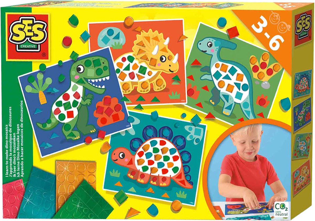 Ik lees dino mozaïeken
