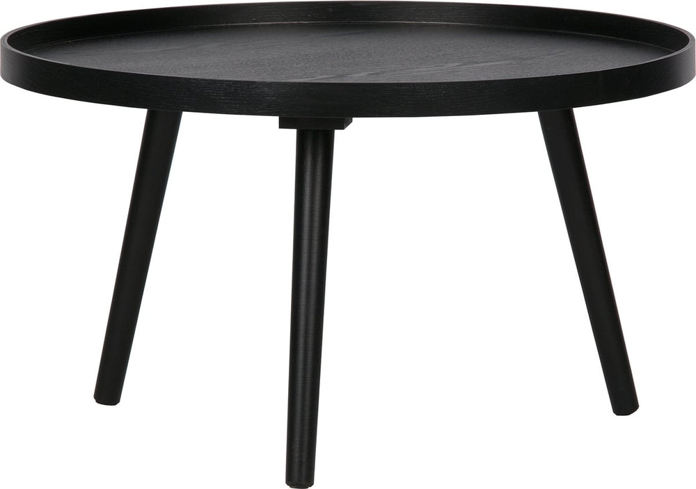 Woood mesa bijzettafel l - hout - zwart - 34xø60