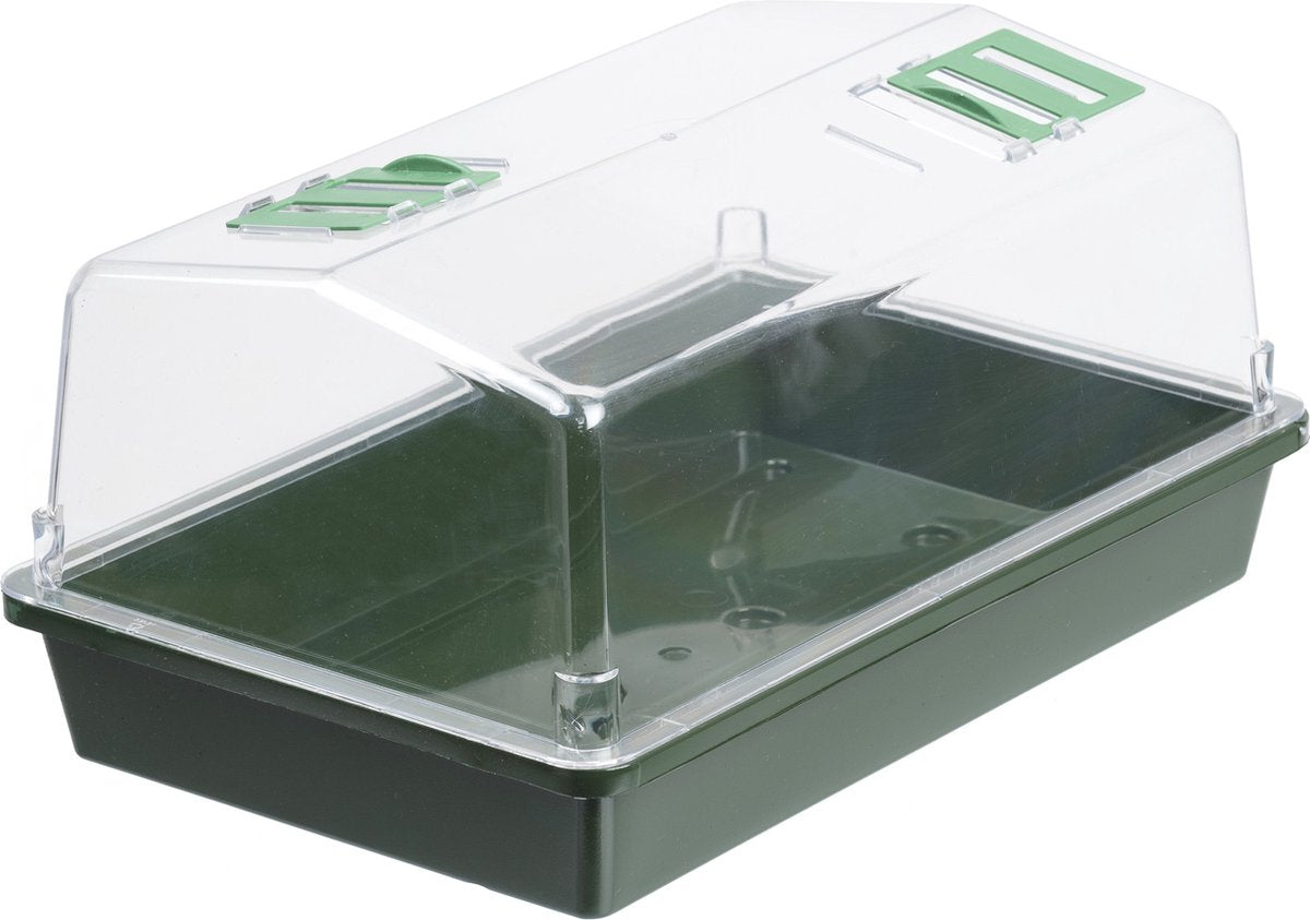 Nature - mini greenhouse (with ventilation) - H22 x 55 x 31cm - green - grow