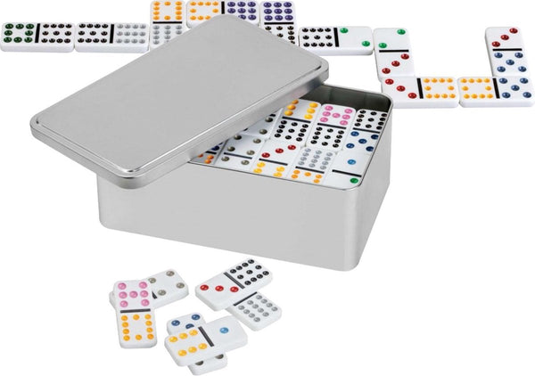 Philos domino dubbel 12 in metalen box