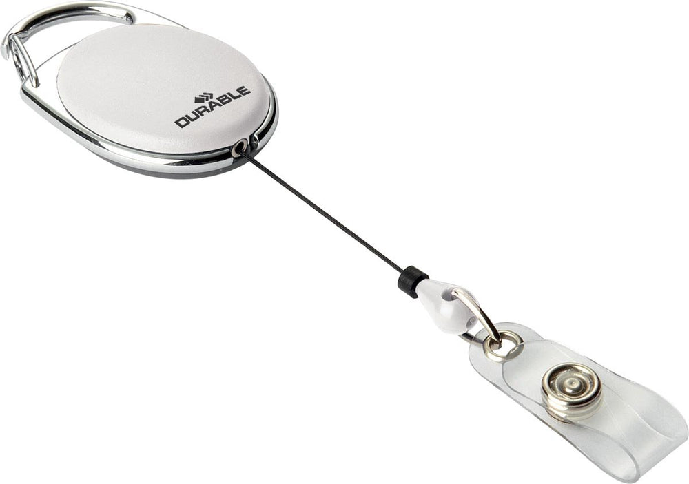 Durable jojo style - 8324 rollerclip voor batch drukknopkoord wit 0.8 m 10 stuks pak 832402 10 stuk(s)