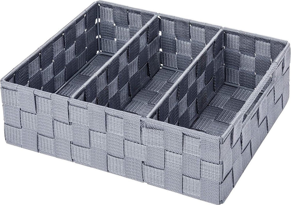 Wenko organizer adria 33 cm grijs polypropyleen grijs