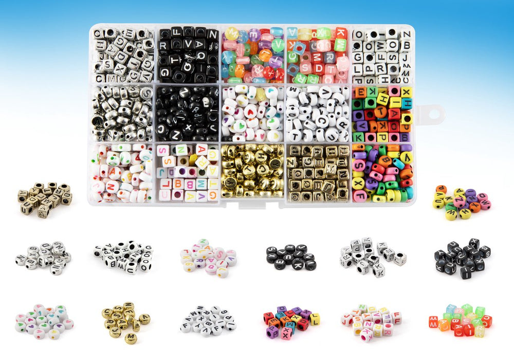 Letterkralen in Opbergdoos, 15 ontwerpen