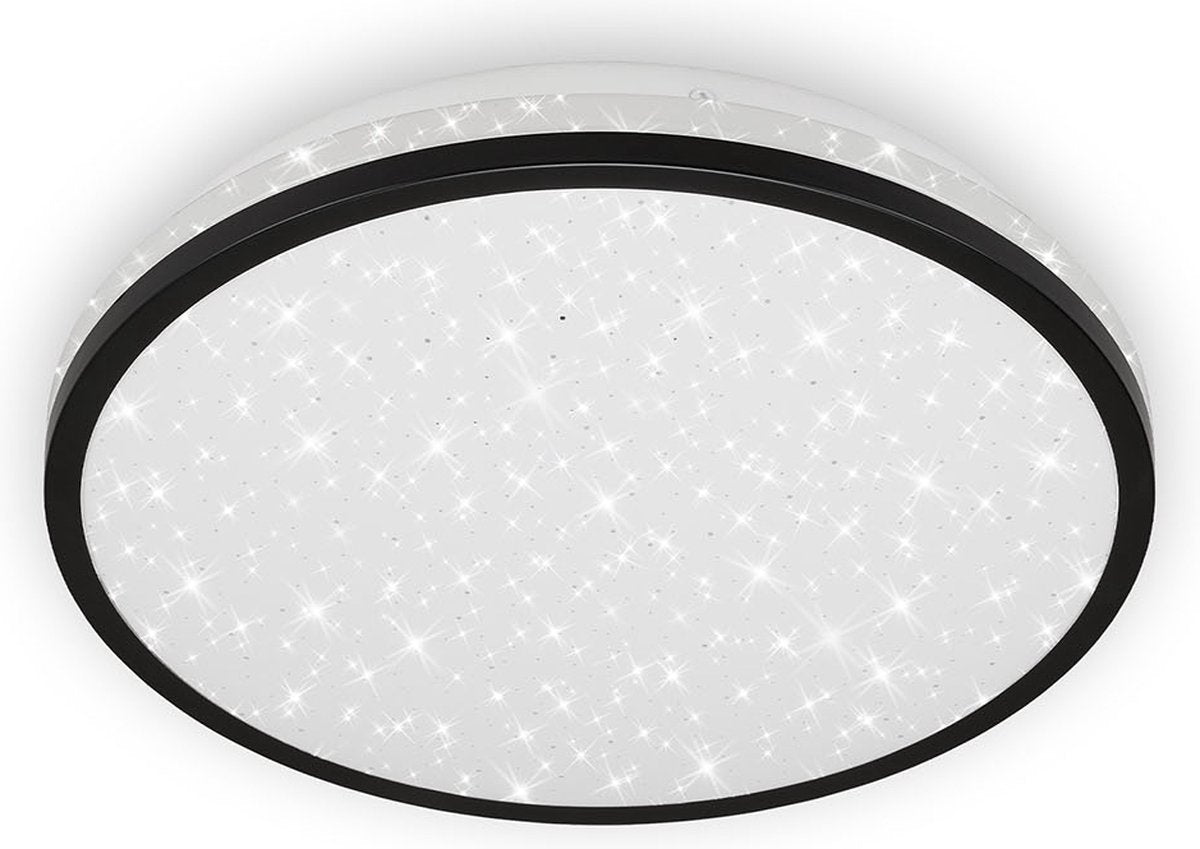 Briloner acorus - led plafonniére - plafondlamp - 3403- 015 - sterrenhemel-effect - neutraal wit 4000k - 12w - 1200 lm - ip20 - 25.000 uren - ø28 x 7 cm