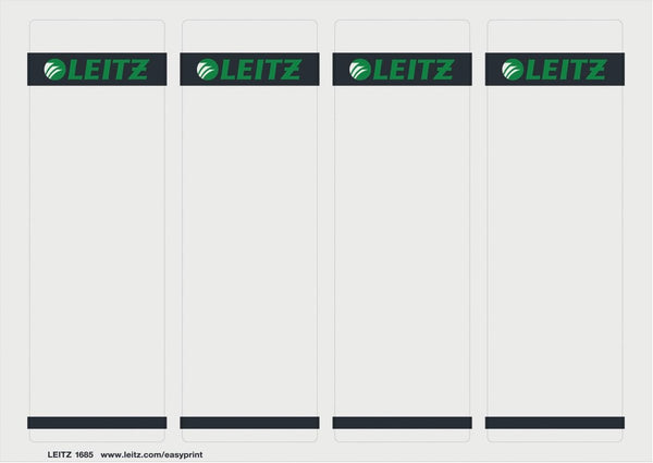 Leitz rugetiketten 1685 zelfklevend 61x192mm lichtgrijs