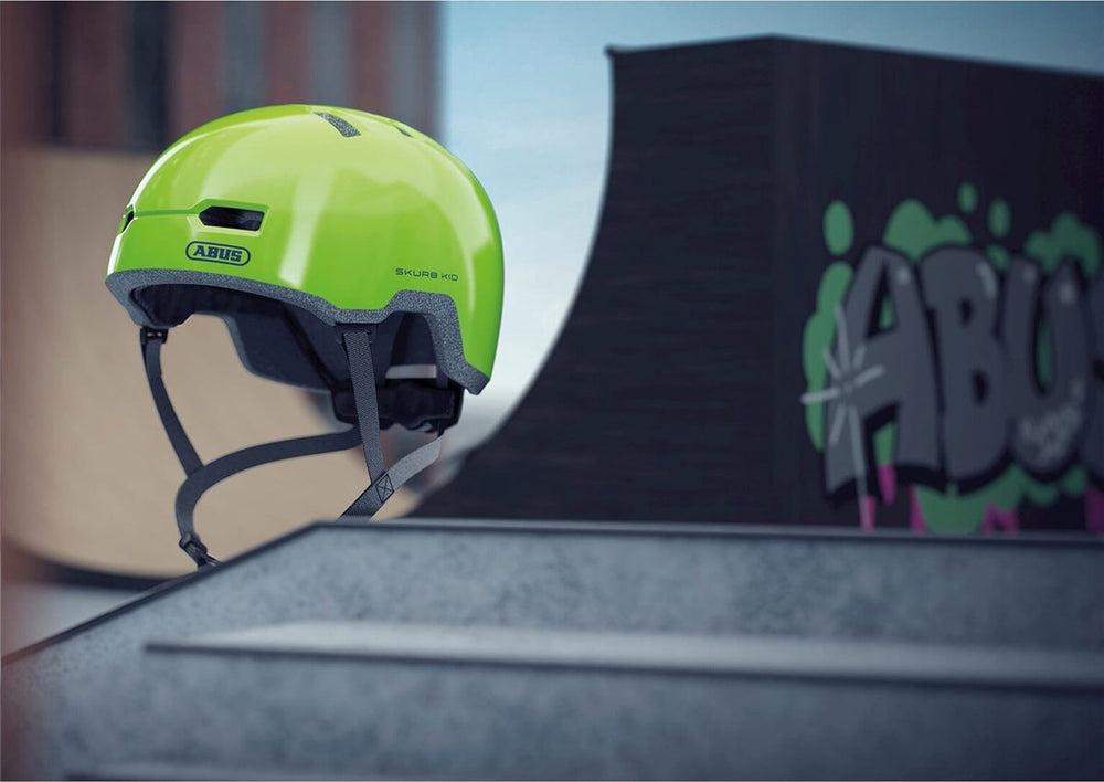 Abus helm skurb kind glanzend groen m 50-55cm
