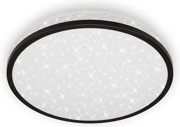 Briloner acorus - led plafonniére - plafondlamp - 3403- 015 - sterrenhemel-effect - neutraal wit 4000k - 12w - 1200 lm - ip20 - 25.000 uren - ø28 x 7 cm