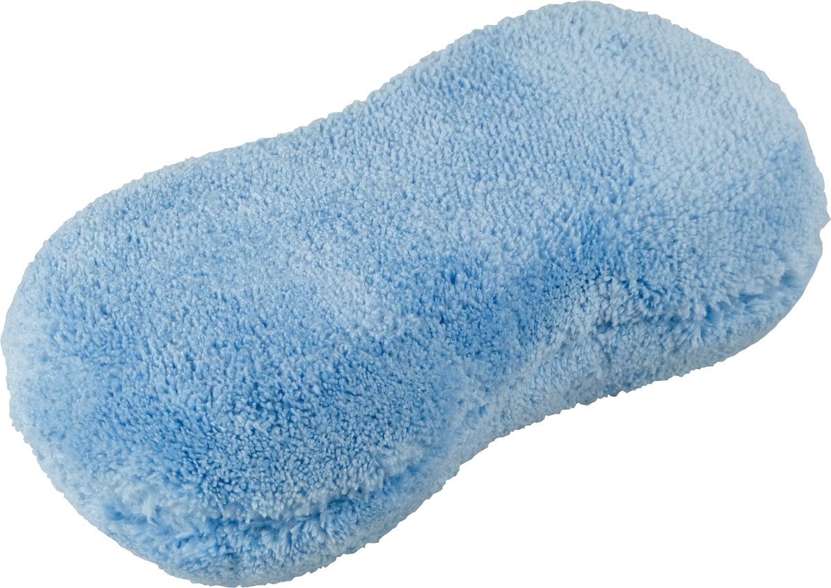 Protecton microvezel shampoo spons - ultra zacht - wast zonder krassen - micorvezel buitenkant - veilig voor alle oppervlakken - hoog absorberend vermogen - 26x13x8cm