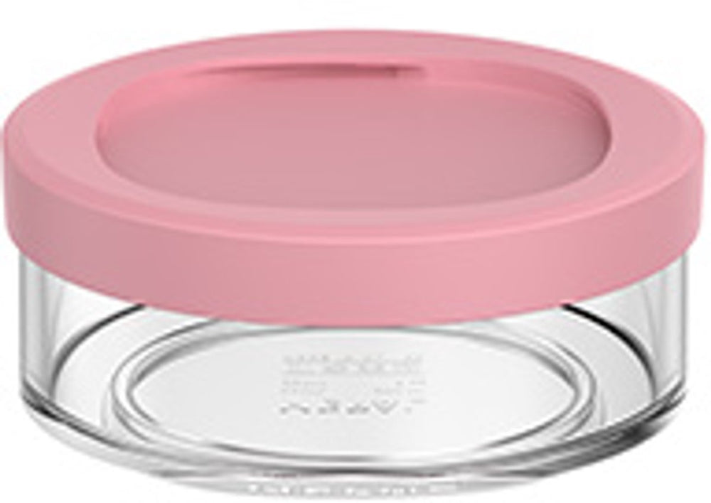 Mepal lunchpot compartiment ellipse - 200 ml - extra compartimenten voor lunchpot 500 ml - yoghurtbeker en muesli beker to go - vaatwasserbestendig - vivid mauve