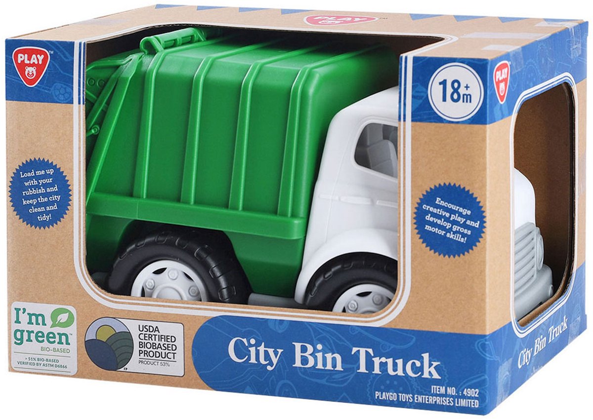 Speel biobased vuilniswagen groen