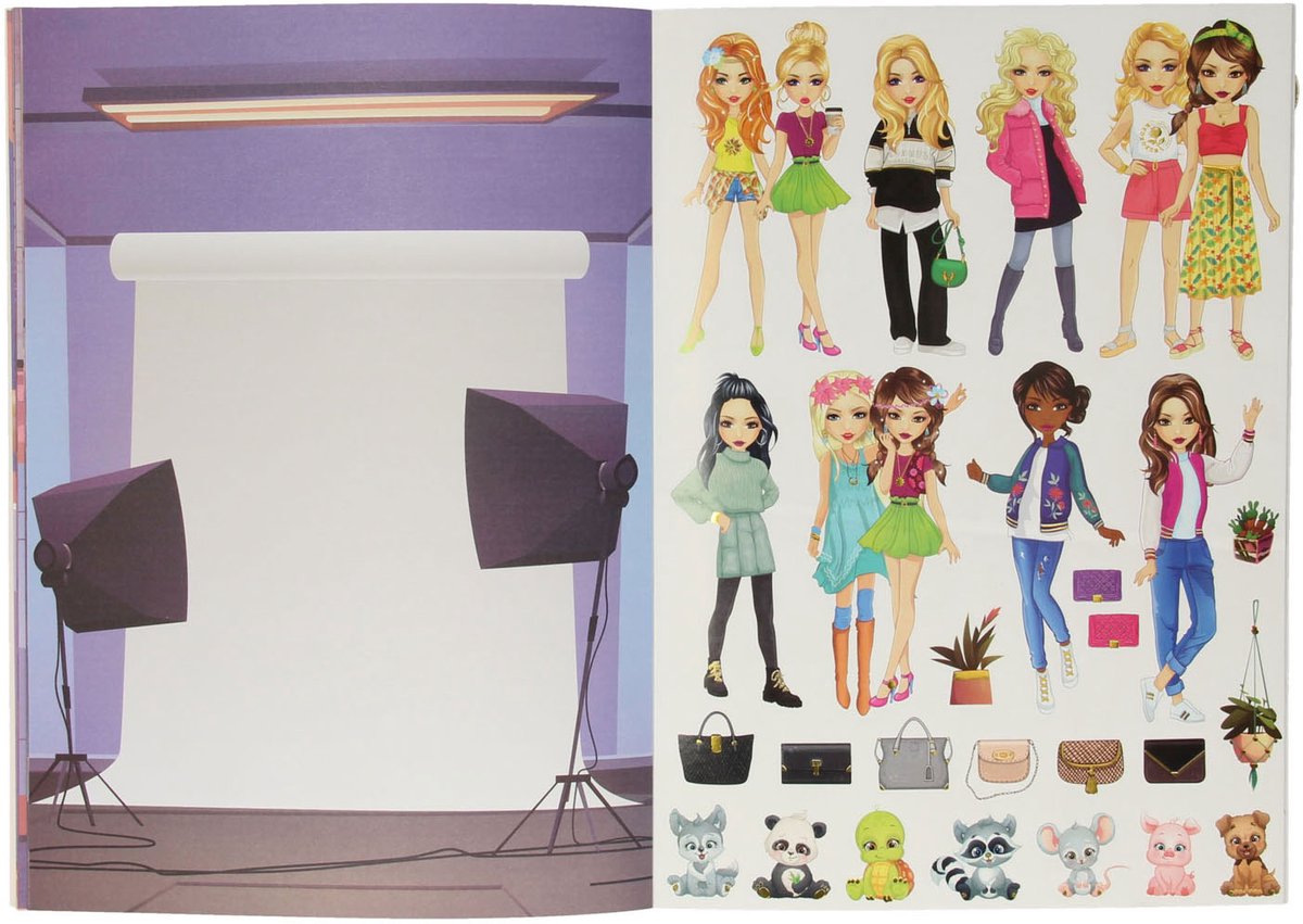 Grafix besties stickerboek dress me up