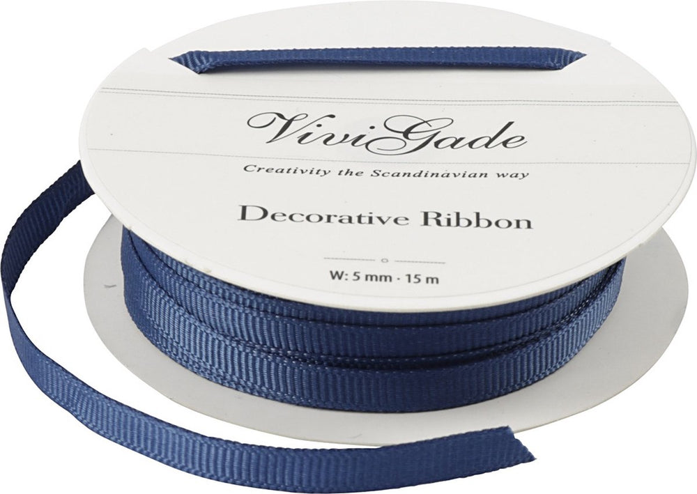 Creativ bedrijfsdecoratie lint blauw, 15m
