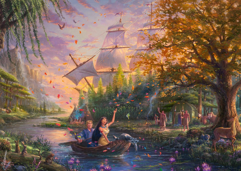 Schmidt puzzel disney pocahontas 1000 stukjes karton.