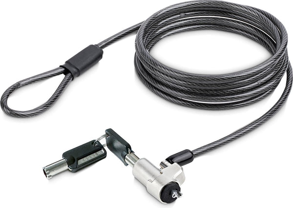 Startech laptop kabelslot compatibel met noble wedge®, 2m, anti-diefstal kabelslot, security kabel voor dell xps latitude 2-in-1 notebooks, snijbestendig, stalen laptopslot (nblwk-laptop-lock)