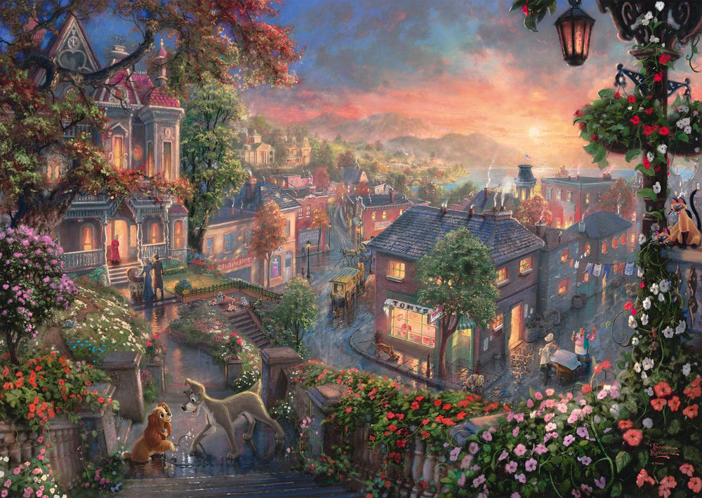 Schmidt disney classics - lady the tramp lady de vagebond puzzel - 1000 stukjes